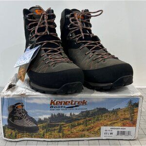 Mens Kenetrek Bridger High Boots 11.5 W Grey New Hiking & Hunting Footwear